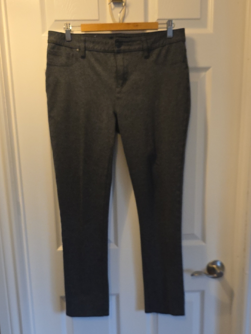 Calvin Klein Charcoal Straight-Leg Dress Pants